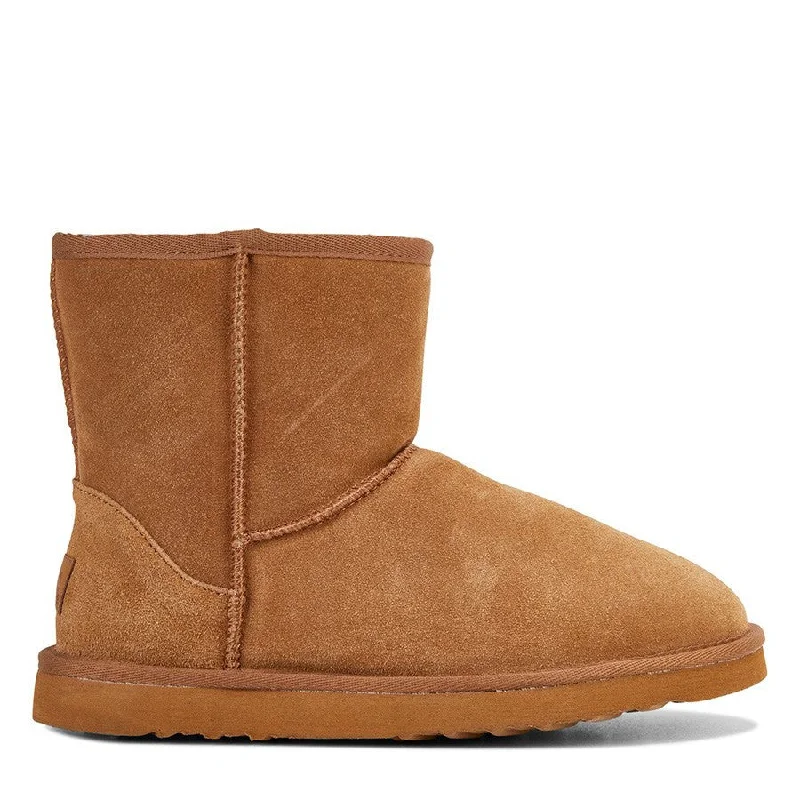 Men's slippers with a wool blend upper for warmthMens Grosby Ugg Jackaroo Boots Casual Slip On Chestnut Slippers Men's slippers with a wool blend upper for warmthMens Grosby Ugg Jackaroo Boots Casual Slip On Chestnut Slippers