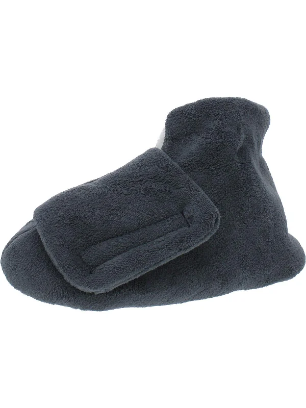 Men's plush slippers with a faux fur liningMens Terry Cloth Faux Fur Bootie Slippers Men's plush slippers with a faux fur liningMens Terry Cloth Faux Fur Bootie Slippers