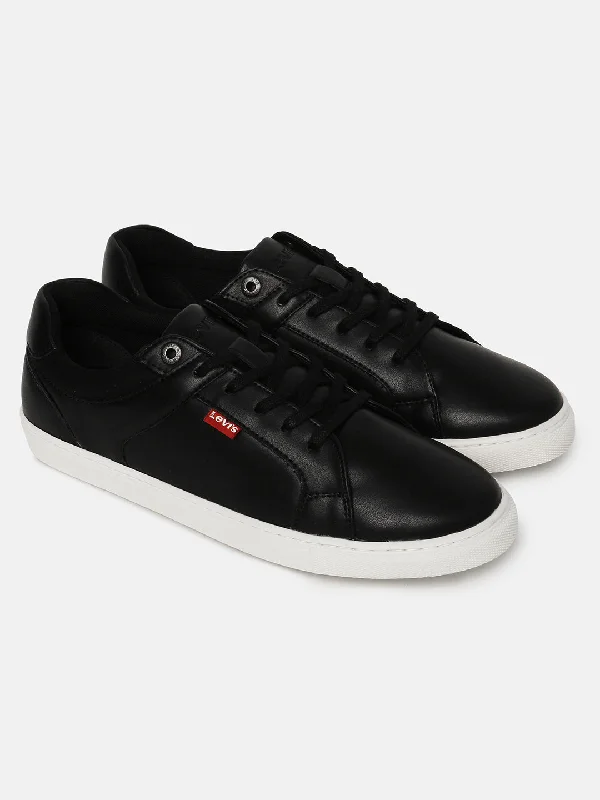 Men's casual shoes with a rubber toe cap for protectionMen's White Solid Shoes