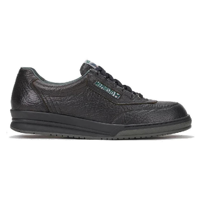 Men's leather Oxford shoes with a plain toeMephisto Men's Match Black Grain