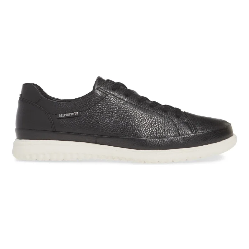Men's Oxford shoes with a wingtip design and leather soleMephisto Men's Thomas Black Men's Oxford shoes with a wingtip design and leather soleMephisto Men's Thomas Black
