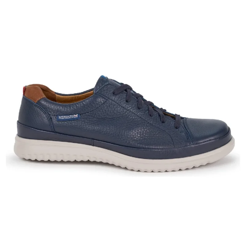 Men's Oxford shoes with a double - buckle strapMephisto Men's Thomas Navy