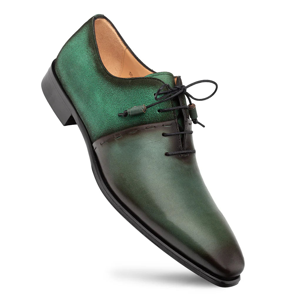 Men's Oxford shoes with a smooth leather upper and a leather soleMezlan Colomer 21342 Forest/Green Calf/Suede Oxfords Men's Oxford shoes with a smooth leather upper and a leather soleMezlan Colomer 21342 Forest/Green Calf/Suede Oxfords