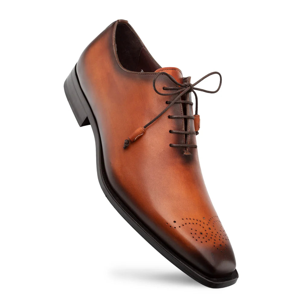 Men's Oxfords with a high - quality leather upperMezlan Cupula 20933 Tan Patina Leather Whole-Cut Oxfords Men's Oxfords with a high - quality leather upperMezlan Cupula 20933 Tan Patina Leather Whole-Cut Oxfords