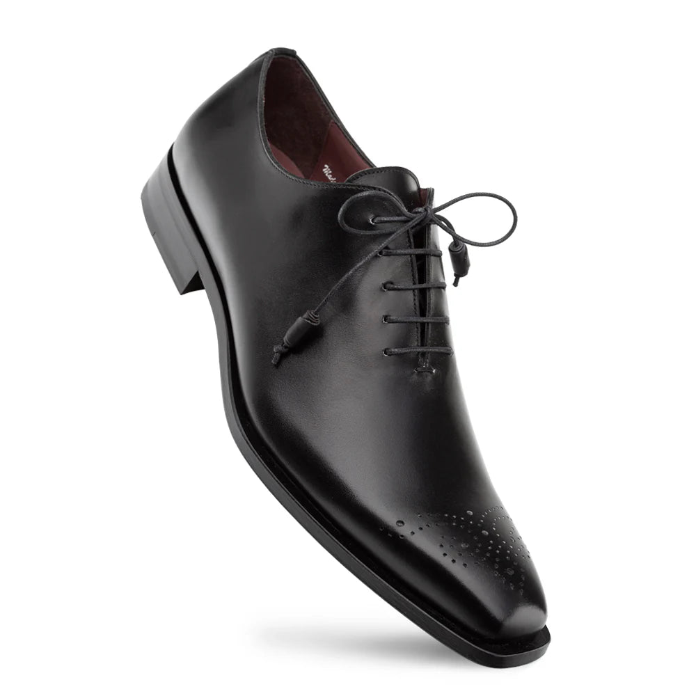 Men's Oxfords with a high - quality leather upperMezlan Cupula 20933 Black Patina Leather Whole-Cut Oxfords Men's Oxfords with a high - quality leather upperMezlan Cupula 20933 Black Patina Leather Whole-Cut Oxfords