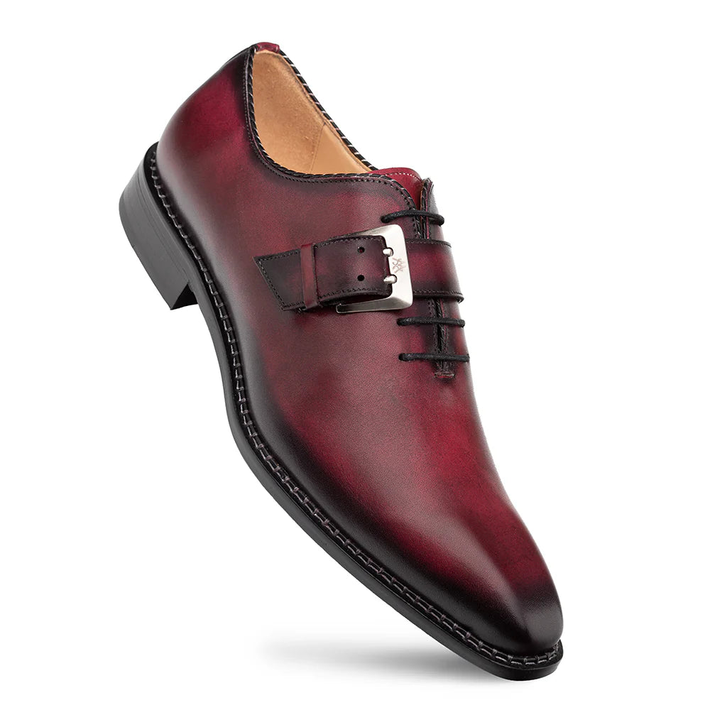 Men's Oxford shoes with a padded insole for all - day comfortMezlan Machado 21317 Burgundy Oxford Monk Straps Men's Oxford shoes with a padded insole for all - day comfortMezlan Machado 21317 Burgundy Oxford Monk Straps