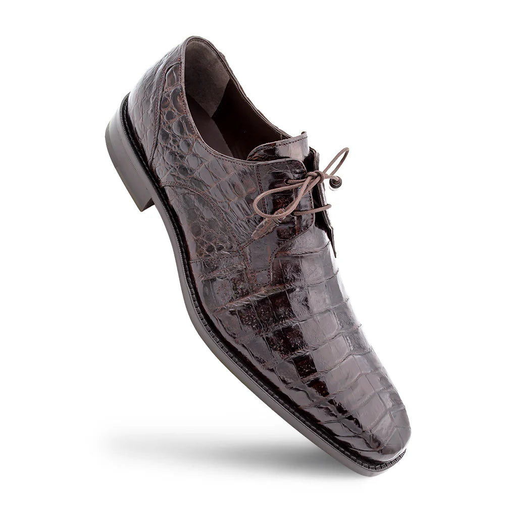 Men's Oxford shoes with a buckle closure and a pointed toeMezlan Men's 13584-F Dark Brown Crocodile Lace Up Anderson Oxfords Men's Oxford shoes with a buckle closure and a pointed toeMezlan Men's 13584-F Dark Brown Crocodile Lace Up Anderson Oxfords