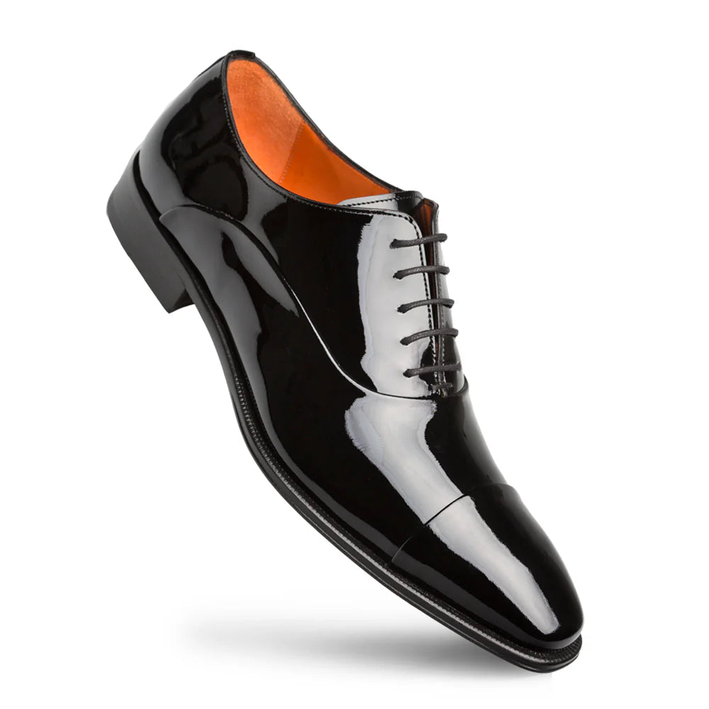 Men's Oxford shoes with a decorative inlay on the toeMezlan Patent E20264 Black Leather Formal Oxfords Men's Oxford shoes with a decorative inlay on the toeMezlan Patent E20264 Black Leather Formal Oxfords