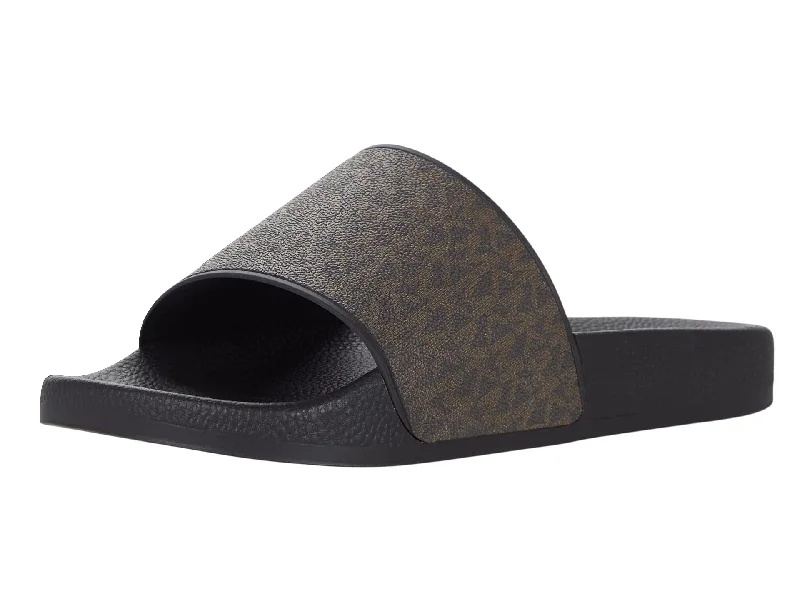 Men's slippers with a Velcro closure for easy on and offMichael Kors Men's Jake Slide Men's slippers with a Velcro closure for easy on and offMichael Kors Men's Jake Slide