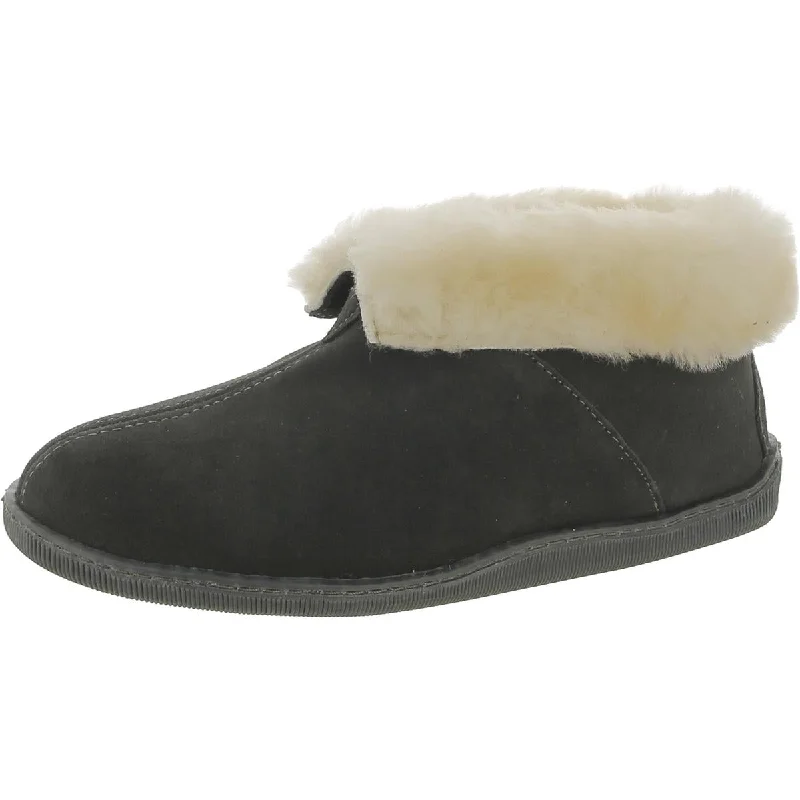 Men's slippers with a breathable fabric upperMinnetonka Mens SHEEPSKIN Leather Sheep Fur Lined Booties Men's slippers with a breathable fabric upperMinnetonka Mens SHEEPSKIN Leather Sheep Fur Lined Booties