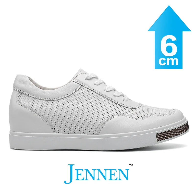 Men's casual shoes with a sporty look and feelMr. Nadal 6cm | 2.4 inches Taller White Classic Leather Sneakers Men's casual shoes with a sporty look and feelMr. Nadal 6cm | 2.4 inches Taller White Classic Leather Sneakers