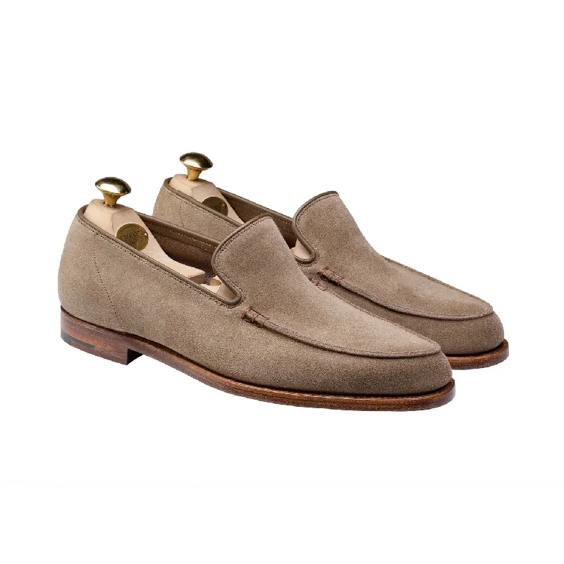 Men's loafers with a tassel front for a classic lookSalcombe Khaki Suede