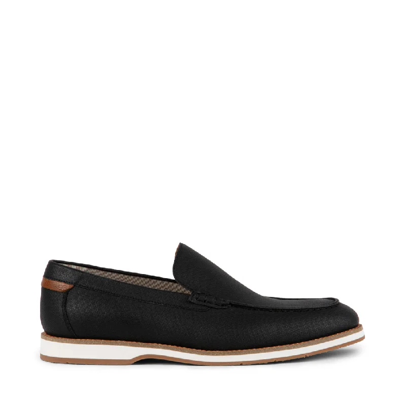 Men's loafers with a rubber sole for durabilitySAMMYYY BLACK