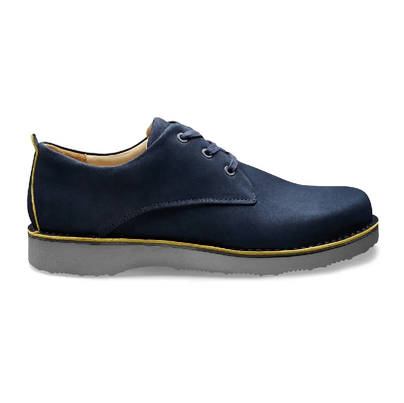 Men's Oxford shoes with a buckle closure and a pointed toeSamuel Hubbard Men's Hubbard Free Blue Nubuck Men's Oxford shoes with a buckle closure and a pointed toeSamuel Hubbard Men's Hubbard Free Blue Nubuck