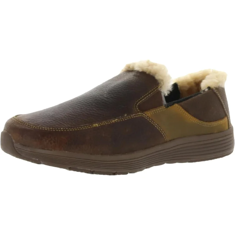 Men's slippers with a logo patch on the sideSuperlamb Mens Bulgan Faux Fur Inserts Slip On Loafer Slippers Men's slippers with a logo patch on the sideSuperlamb Mens Bulgan Faux Fur Inserts Slip On Loafer Slippers