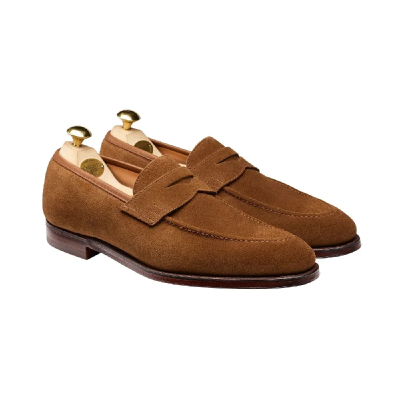 Men's loafers with a leather lacing systemSydney Snuff Suede