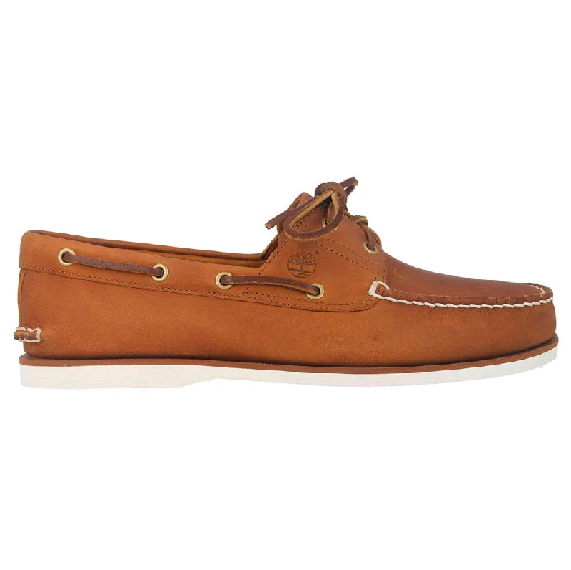 Men's casual shoes with a logo patch on the tongueClassic Boat 2 Eye Leather Men's Shoes Men's casual shoes with a logo patch on the tongueClassic Boat 2 Eye Leather Men's Shoes