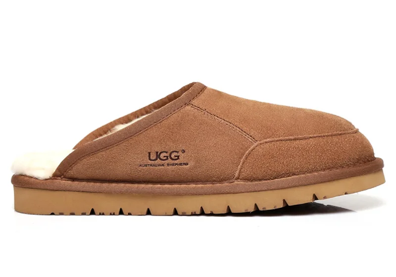 Men's slippers with a rubber sole for outdoor useUGG Australian Shepherd Comfortable Unisex Bred Scuff Slippers Men's slippers with a rubber sole for outdoor useUGG Australian Shepherd Comfortable Unisex Bred Scuff Slippers
