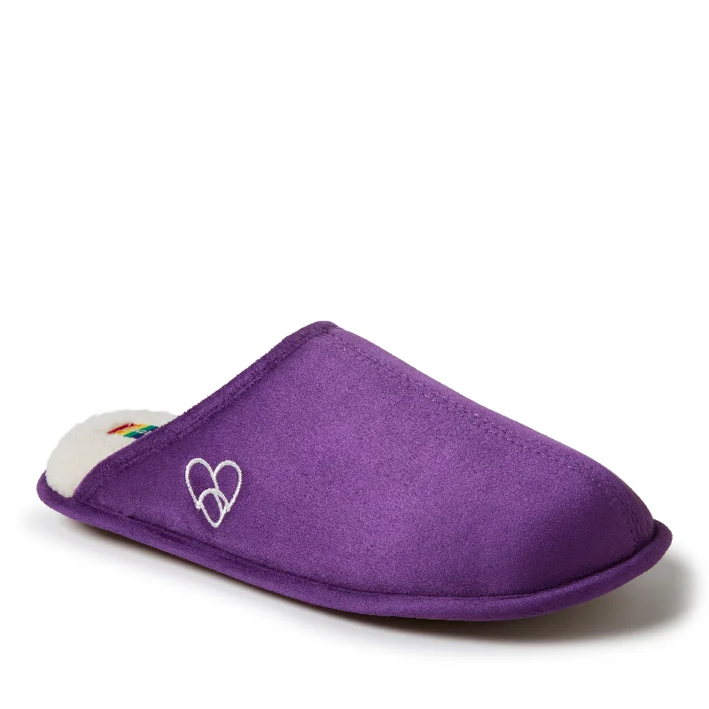 Men's slippers with a removable insole for cleaningUnisex Dearfoams Celebrates Pride Scuff Men's slippers with a removable insole for cleaningUnisex Dearfoams Celebrates Pride Scuff