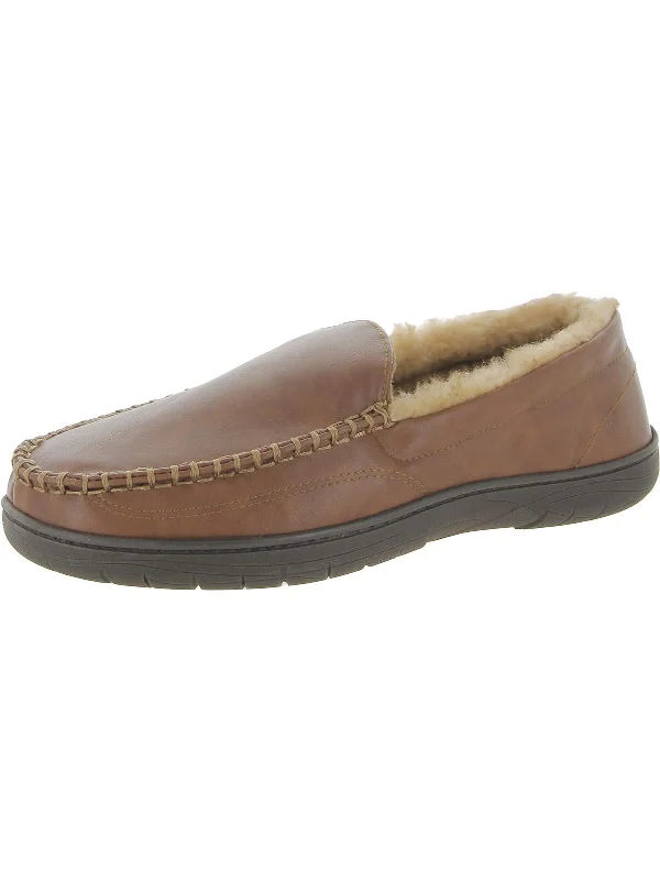 Slipper - boot style men's slippers for cold feetVenetian Mens Faux Leather Loafer Slippers Slipper - boot style men's slippers for cold feetVenetian Mens Faux Leather Loafer Slippers