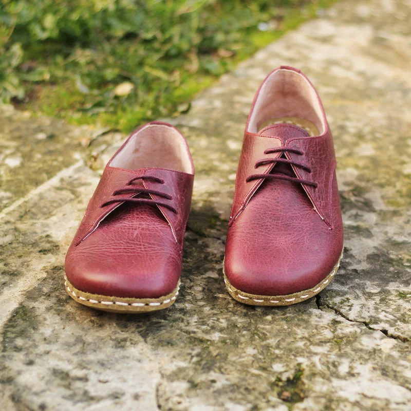Men's barefoot shoes with a camo pattern for a rugged lookBarefoot Leather Mens Shoes Burgundy Lace-up Men's barefoot shoes with a camo pattern for a rugged lookBarefoot Leather Mens Shoes Burgundy Lace-up