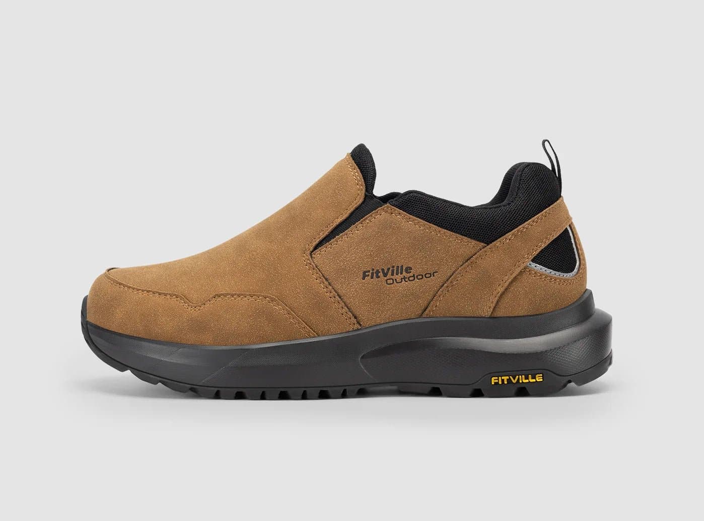 Men's hiking boots with a quick - lace systemFitVille Men's Explorer Outdoor Slip-On V1 Men's hiking boots with a quick - lace systemFitVille Men's Explorer Outdoor Slip-On V1