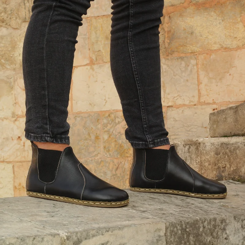Men's barefoot shoes that mimic the feeling of walking barefoot on grassMen Chelsea Boot Black Men's barefoot shoes that mimic the feeling of walking barefoot on grassMen Chelsea Boot Black