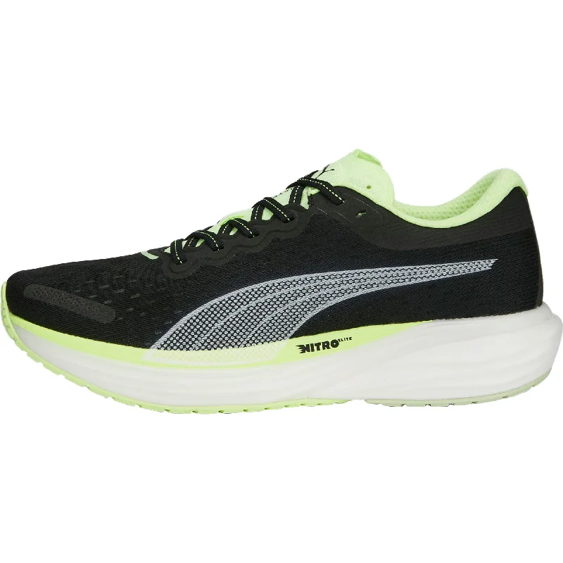 Men's running shoes with a padded heel collarPuma Deviate Nitro 2 Mens Running Shoes - Black Men's running shoes with a padded heel collarPuma Deviate Nitro 2 Mens Running Shoes - Black