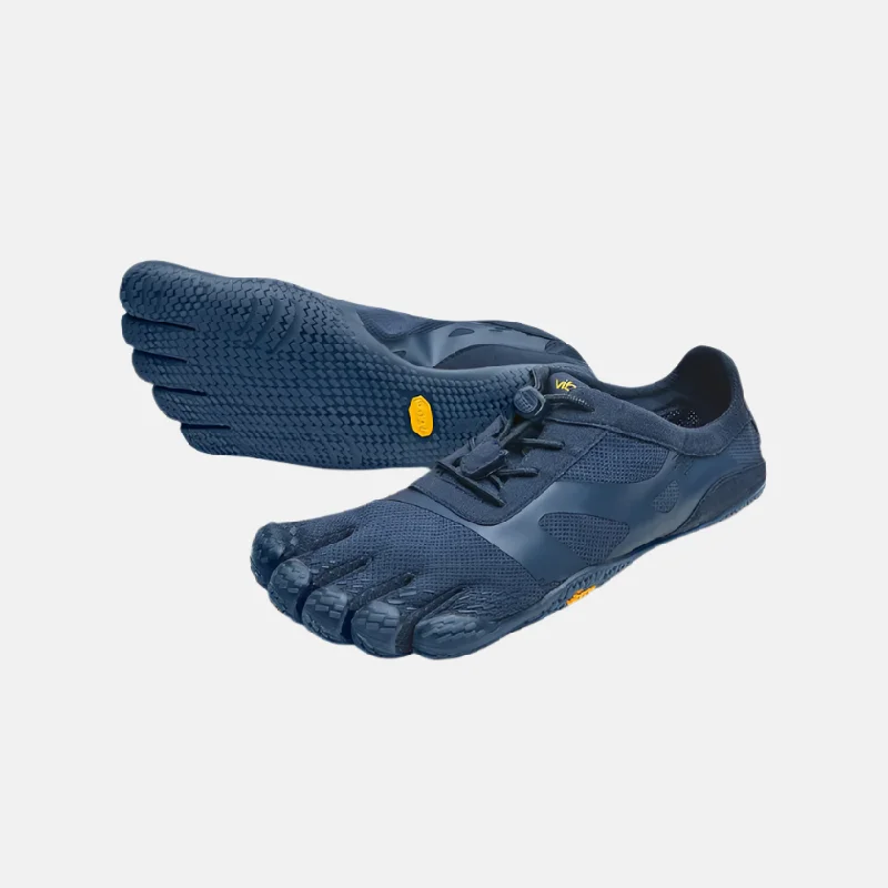 Men's barefoot shoes with a durable nylon webbing strapVibram Kso Evo Mens Barefoot Training Footwear -Navy/Navy Men's barefoot shoes with a durable nylon webbing strapVibram Kso Evo Mens Barefoot Training Footwear -Navy/Navy