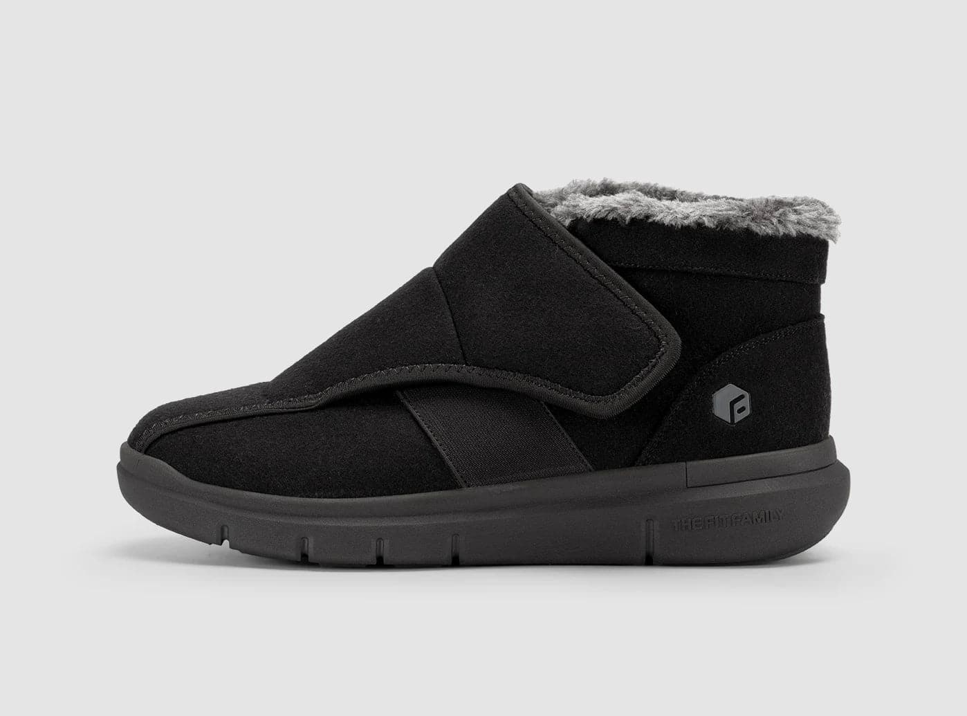 Men's walking shoes with a padded collar and tongueFitVille Men's EasyTop Diabetic Winter Boots V1 Men's walking shoes with a padded collar and tongueFitVille Men's EasyTop Diabetic Winter Boots V1