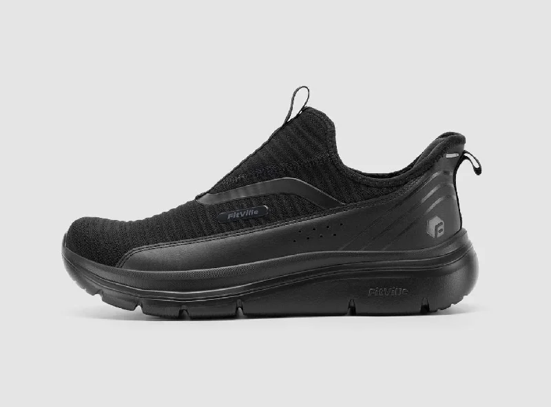 Men's walking shoes with a low - heeled designFitVille Men's Step Ease Slip-On Walking Shoes V2 Men's walking shoes with a low - heeled designFitVille Men's Step Ease Slip-On Walking Shoes V2
