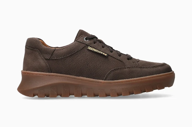 Men's sneakers with a sock - like fit for a snug feelFlynn - Dark Brown