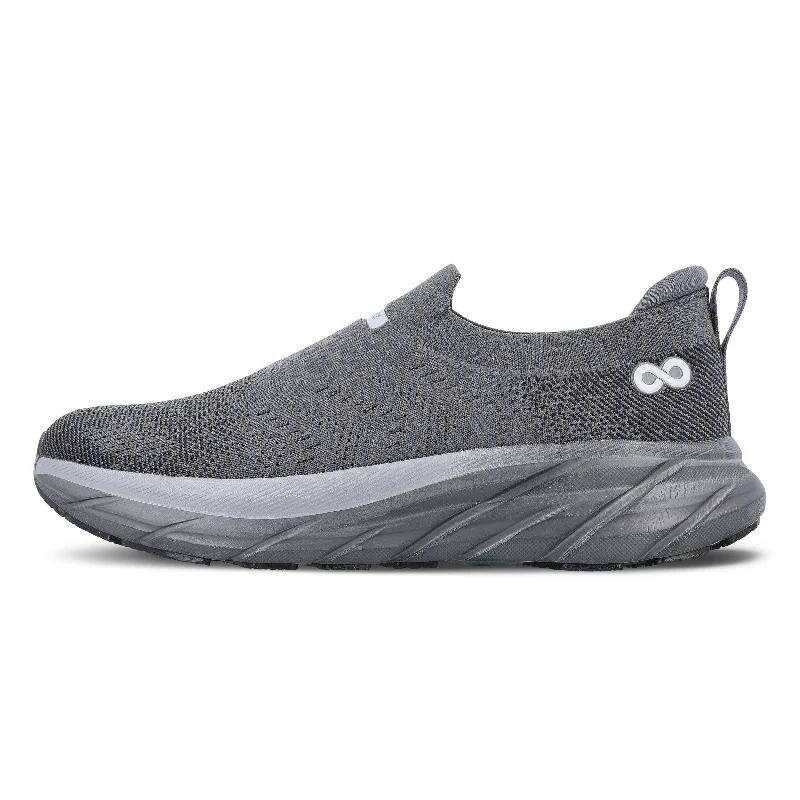 Men's walking shoes with a supportive midfoot strapLOBER Men's Slip-on Walking Shoe - WS9139 Dark Grey Men's walking shoes with a supportive midfoot strapLOBER Men's Slip-on Walking Shoe - WS9139 Dark Grey