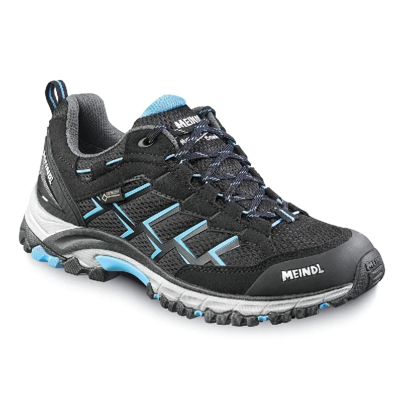 Men's walking shoes with a stretchy side panel for flexibilityCaribe Lady GTX - Black/Azure Men's walking shoes with a stretchy side panel for flexibilityCaribe Lady GTX - Black/Azure
