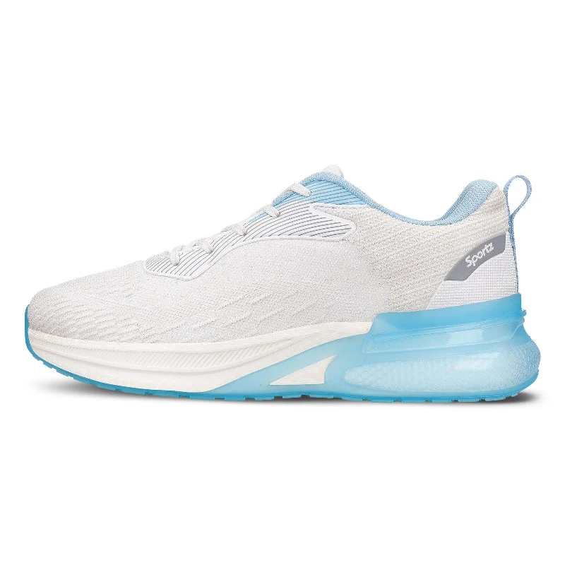 Men's walking shoes with a reflective strip for visibilityVORTIZ Men's Lace-up Walking Shoes - WS9140 White Men's walking shoes with a reflective strip for visibilityVORTIZ Men's Lace-up Walking Shoes - WS9140 White