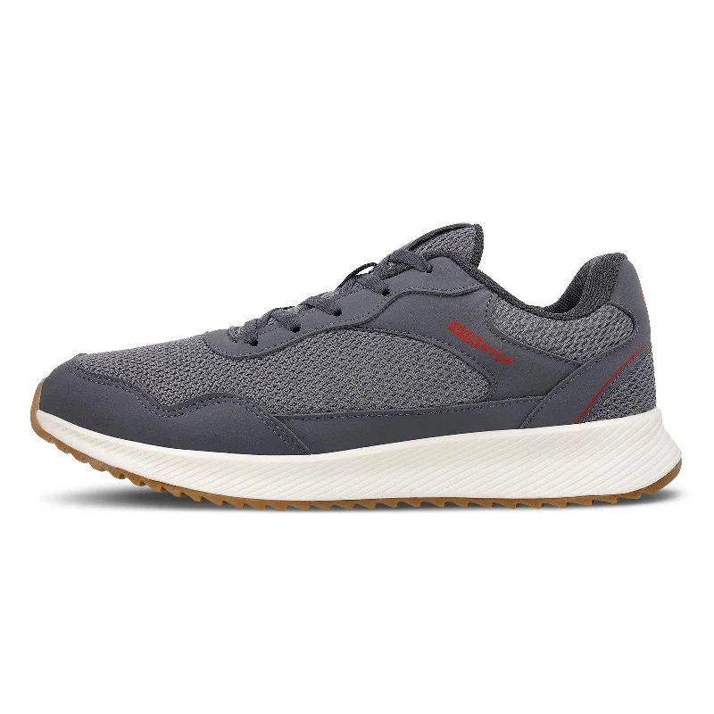 Men's walking shoes with a shock - absorbing insoleMen's Lace-up Running Shoes - WS9599 Dark Grey Men's walking shoes with a shock - absorbing insoleMen's Lace-up Running Shoes - WS9599 Dark Grey