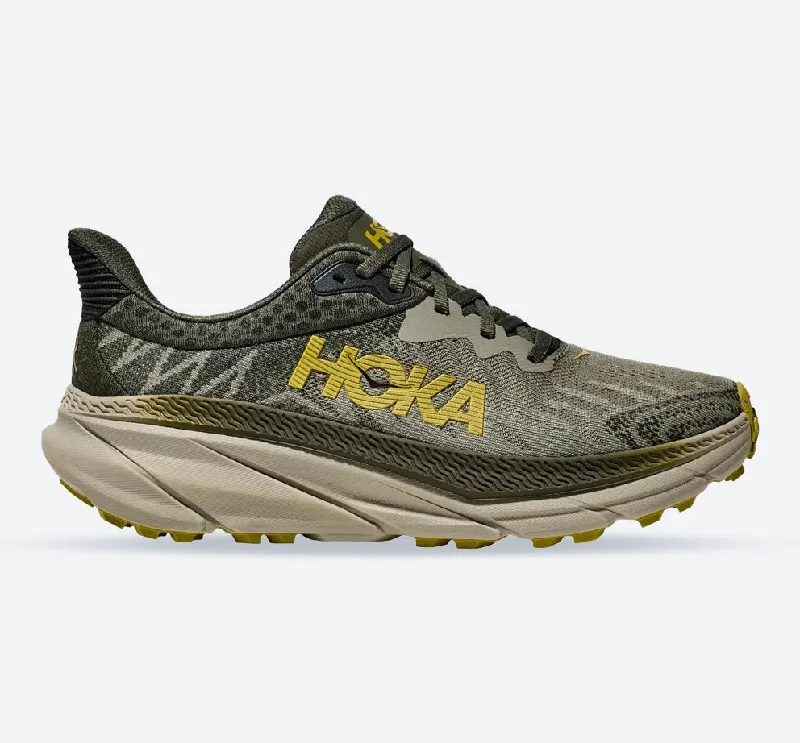 Men's sneakers in a bold color like neon greenMen's Wide Fit Hoka Challenger 7 Trail Running Sneakers Men's sneakers in a bold color like neon greenMen's Wide Fit Hoka Challenger 7 Trail Running Sneakers