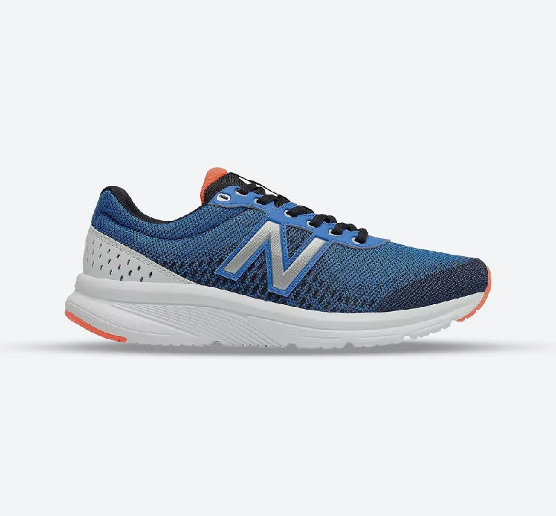 Men's sneakers with a leather lining for breathabilityMens Wide Fit New Balance M411 Sneakers - Blue/Black Men's sneakers with a leather lining for breathabilityMens Wide Fit New Balance M411 Sneakers - Blue/Black