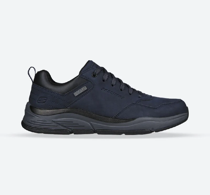 Men's sneakers with a removable insole for customizationMen's Wide Fit Skechers 210021 Benago Hombre Walking Sneakers - Navy