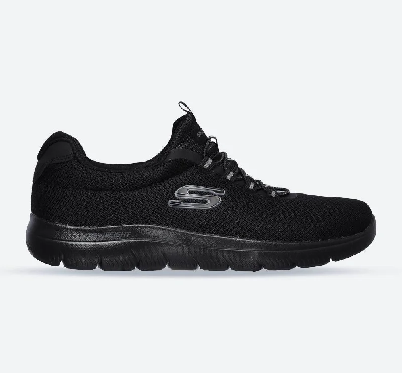 Men's high - top sneakers with a canvas upperMen's Wide Fit Skechers 52811 Summits Slip On Sports Sneakers - Black Men's high - top sneakers with a canvas upperMen's Wide Fit Skechers 52811 Summits Slip On Sports Sneakers - Black