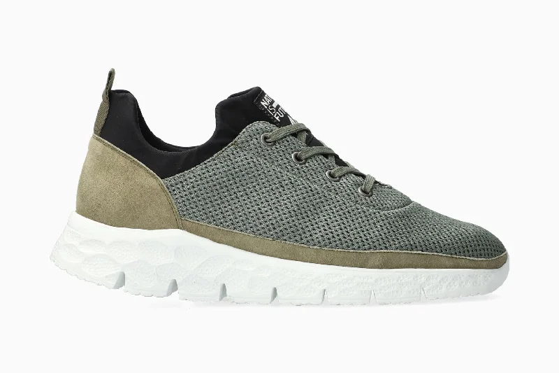Running - inspired men's sneakers with a breathable meshOnyx - Khaki