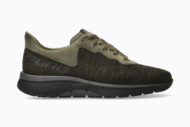 Men's sneakers with a rubber outsole for tractionPrase - Khaki