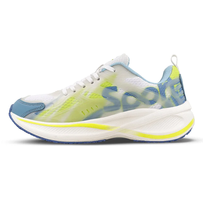 Men's walking shoes with a stability control systemMen's Night Glow Sports Shoe - WS9134 White Green Men's walking shoes with a stability control systemMen's Night Glow Sports Shoe - WS9134 White Green