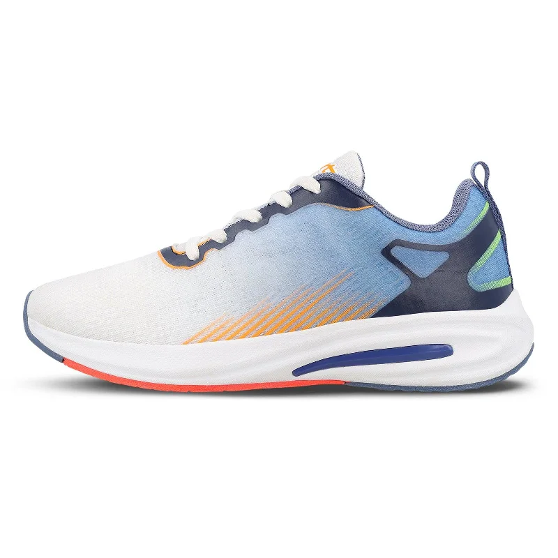 Men's walking shoes with a stability control systemMen's Lace-up Sports Shoe - WS97545 Blue Orange Men's walking shoes with a stability control systemMen's Lace-up Sports Shoe - WS97545 Blue Orange
