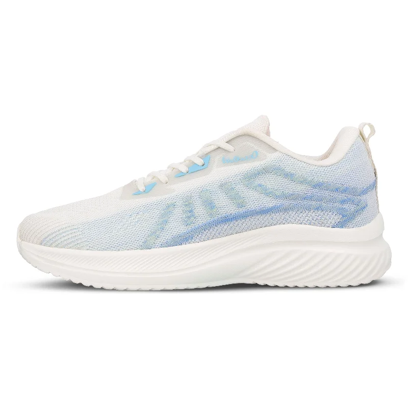 Men's walking shoes with a shock - absorbing insoleMen's Lace-up Walking Shoe - WS9105 White Blue Men's walking shoes with a shock - absorbing insoleMen's Lace-up Walking Shoe - WS9105 White Blue