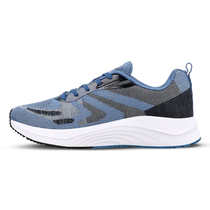 Men's walking shoes with a padded collar and tongueMen's Lace-up Sports Shoe - WS9109 Steel Blue Men's walking shoes with a padded collar and tongueMen's Lace-up Sports Shoe - WS9109 Steel Blue