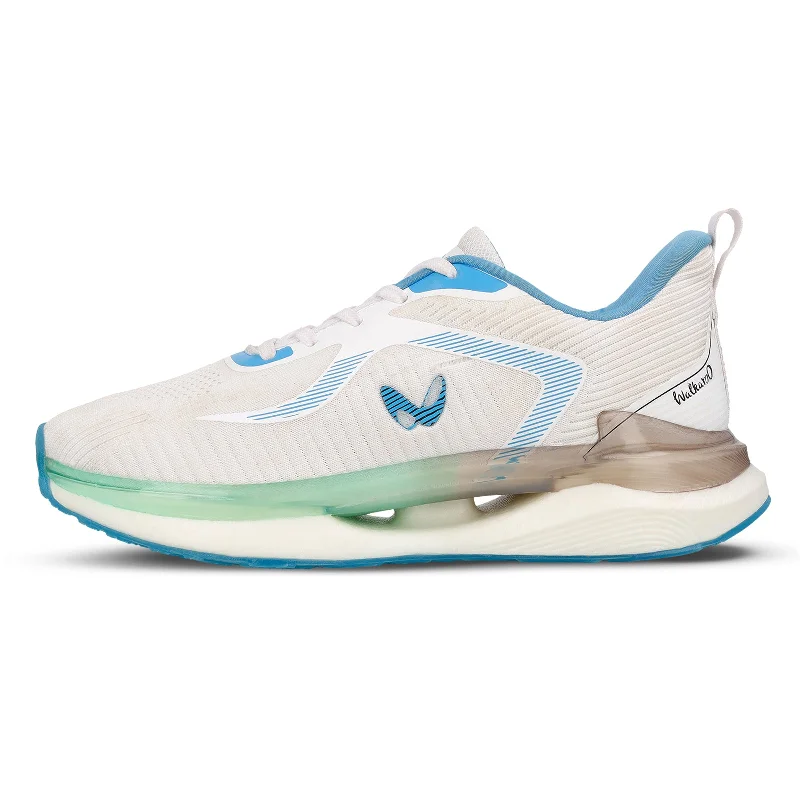 Men's walking shoes with a padded collar and tongueMen's Lace-up Sports Shoe - WS9122 White Turquoise Men's walking shoes with a padded collar and tongueMen's Lace-up Sports Shoe - WS9122 White Turquoise