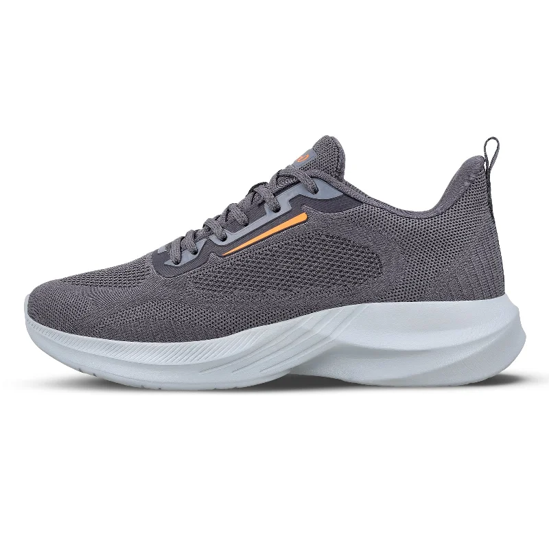 Men's walking shoes with a stretchy side panel for flexibilityMen's Lace-up Walking Shoe - WS9557 Dark Grey Men's walking shoes with a stretchy side panel for flexibilityMen's Lace-up Walking Shoe - WS9557 Dark Grey