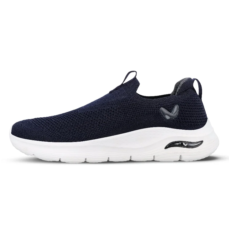 Cushioned men's walking shoes for all - day comfortMen's Slip-on Walking Shoe - WS9571 Navy Blue Cushioned men's walking shoes for all - day comfortMen's Slip-on Walking Shoe - WS9571 Navy Blue