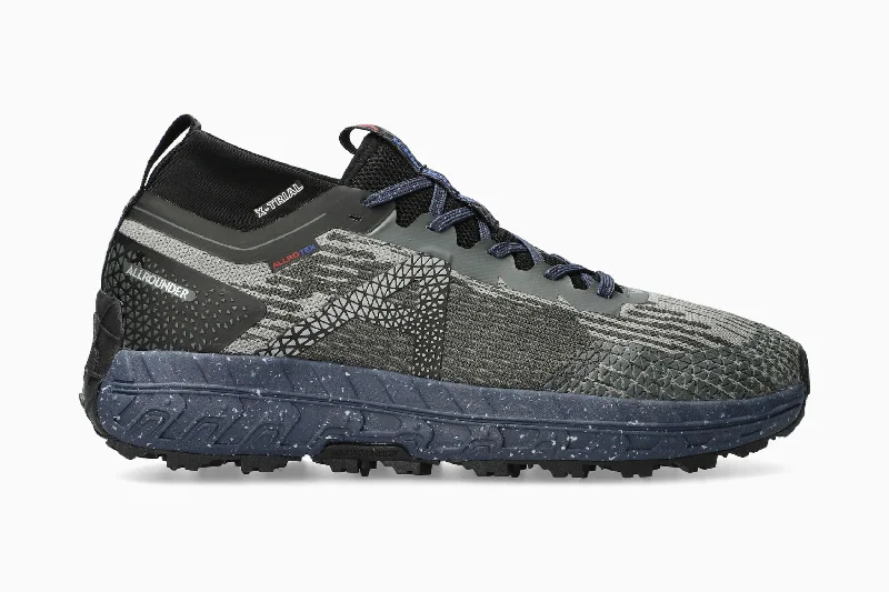 Men's sneakers with a stretchy side panel for flexibilityX-Trial-Tex - Warm Grey